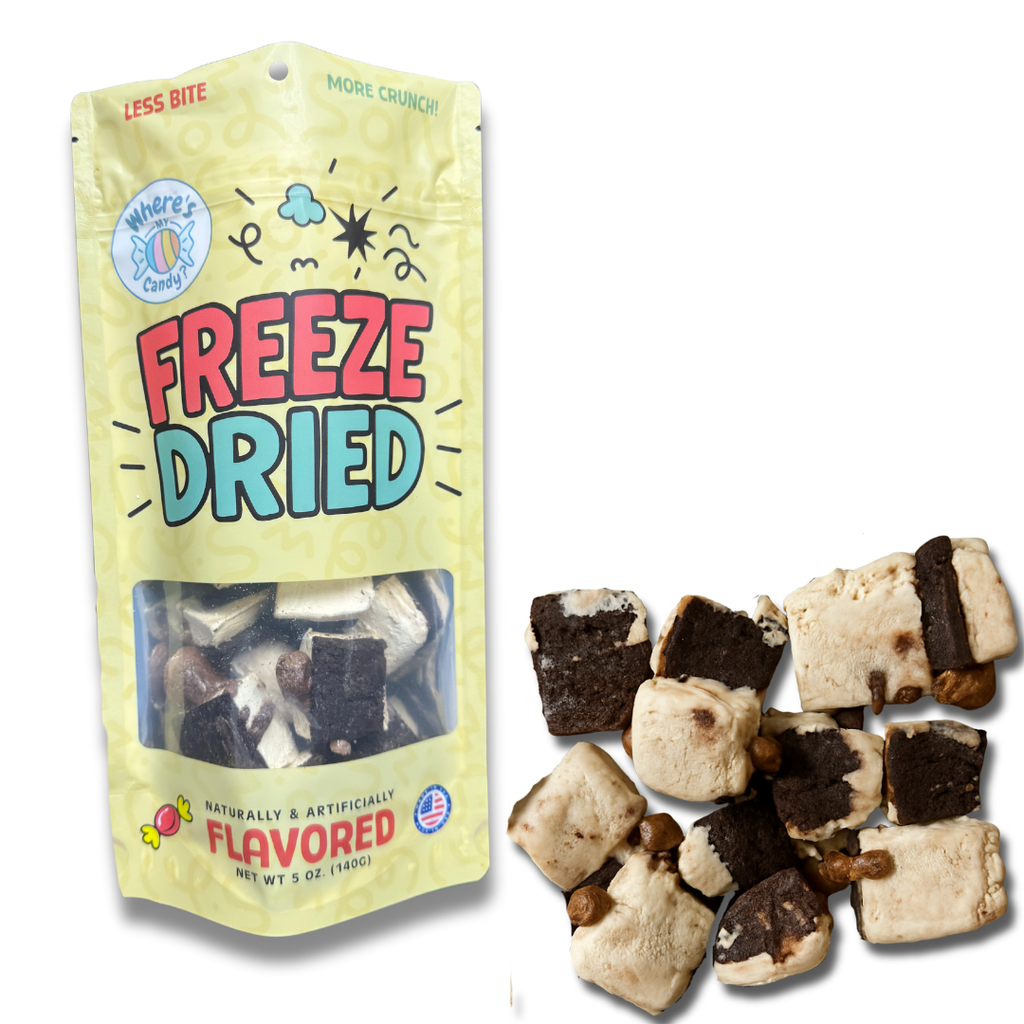 Freeze Dried Hot Fudge Brownie Ice Cream Bites