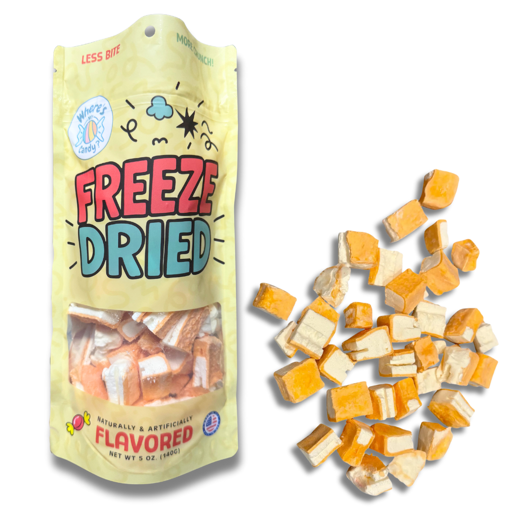 Freeze Dried Orange Cream Ice Cream Bites