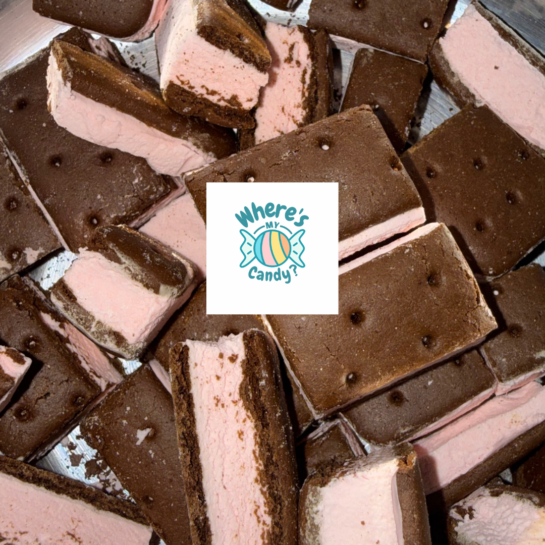 Freeze Dried Peppermint Ice Cream Sandwich Bites