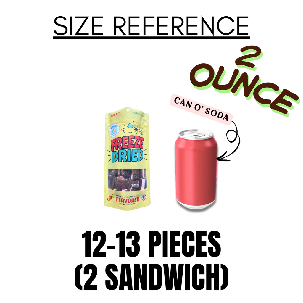 Freeze Dried Peppermint Ice Cream Sandwich Bites