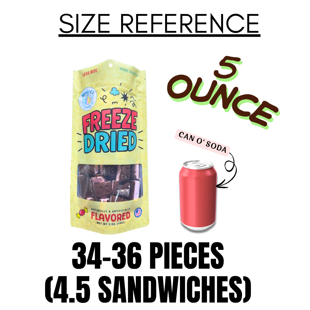 Freeze Dried Peppermint Ice Cream Sandwich Bites