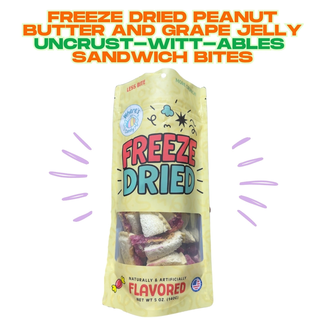 Freeze Dried Peanut Butter & Grape Jelly UncrustWittAbles Sandwich Bites