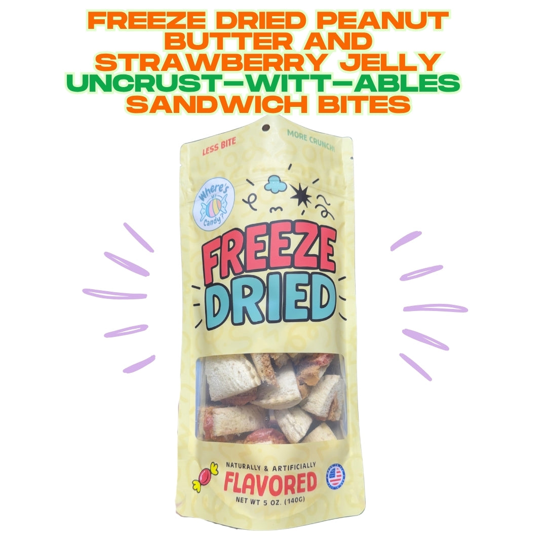 Freeze Dried Peanut Butter & Strawberry Jelly UncrustWittAbles Sandwich Bites
