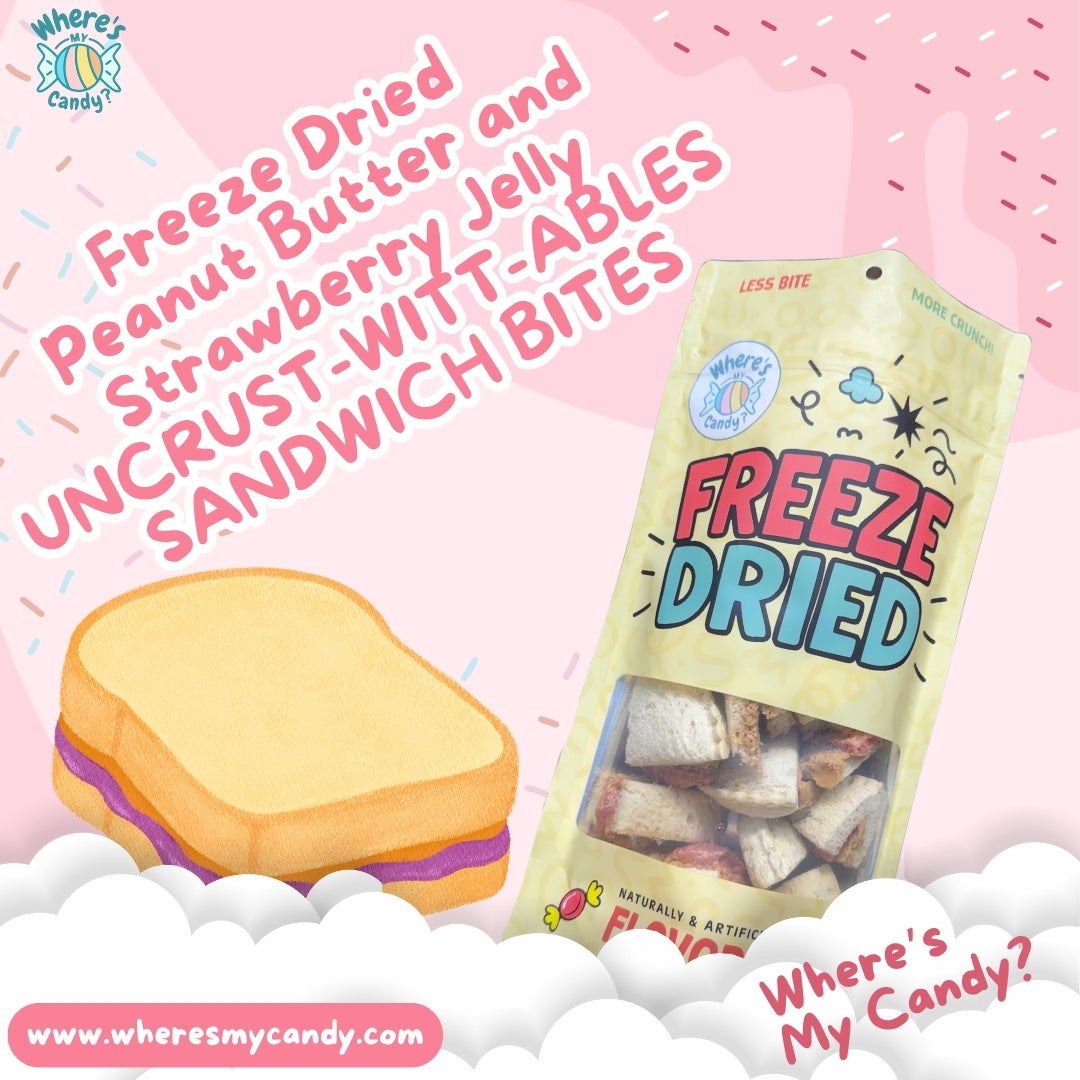 Freeze Dried Peanut Butter & Strawberry Jelly UncrustWittAbles Sandwich Bites