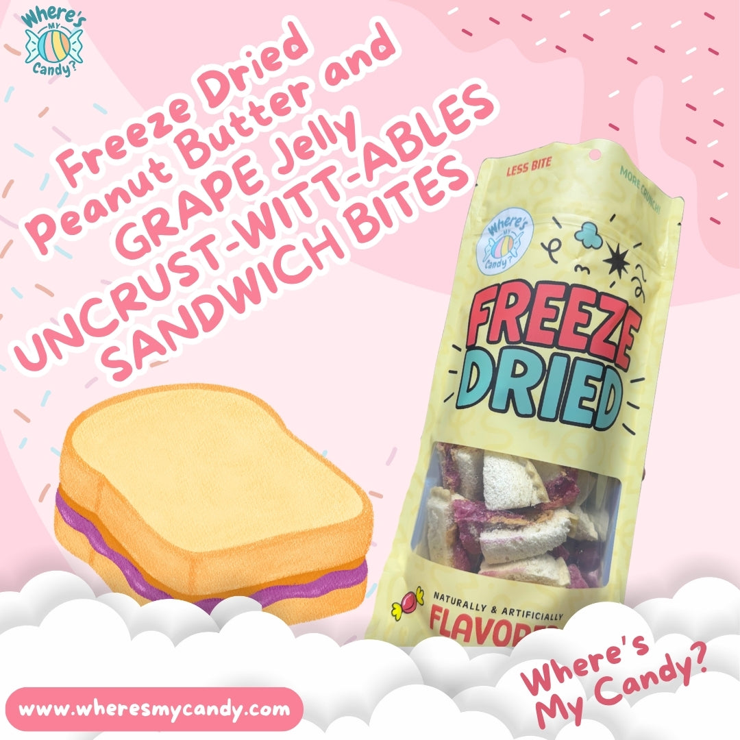 Freeze Dried Peanut Butter & Grape Jelly UncrustWittAbles Sandwich Bites