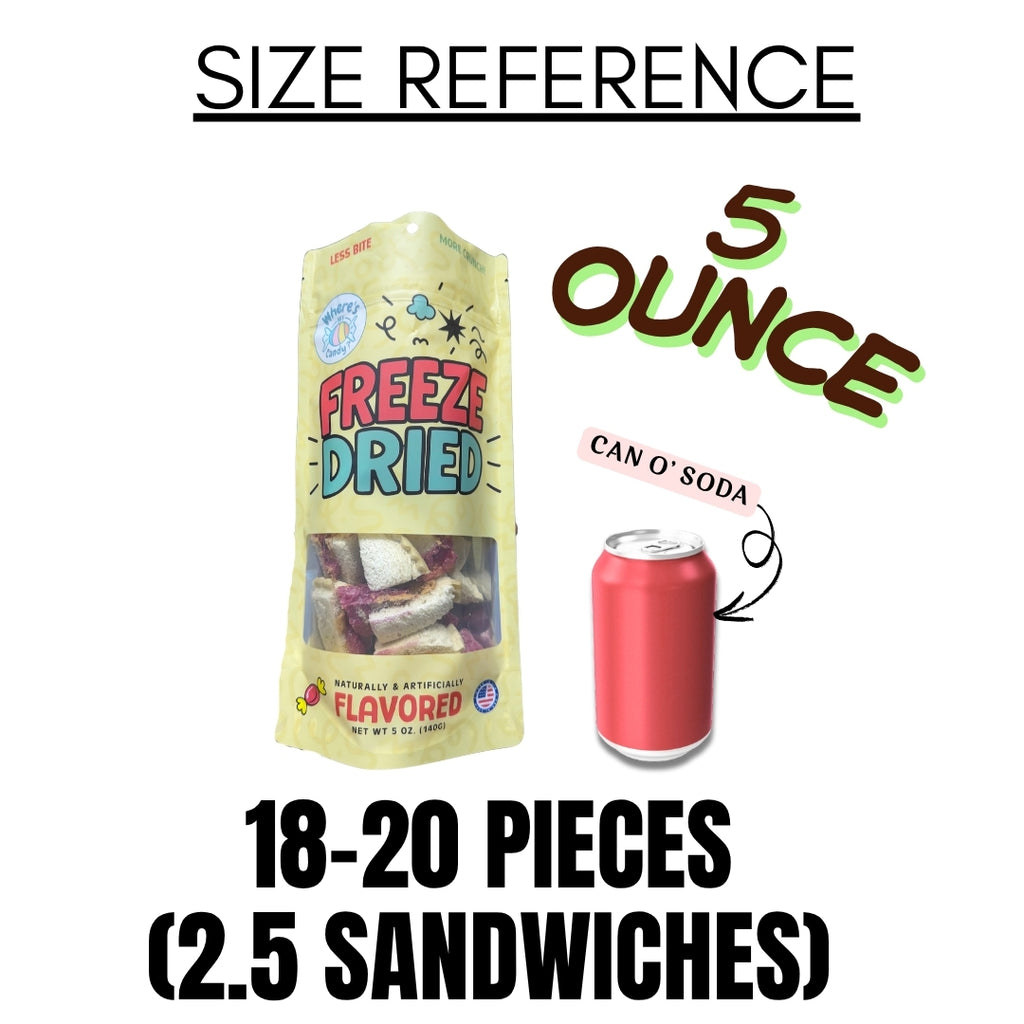 Freeze Dried Peanut Butter & Grape Jelly UncrustWittAbles Sandwich Bites