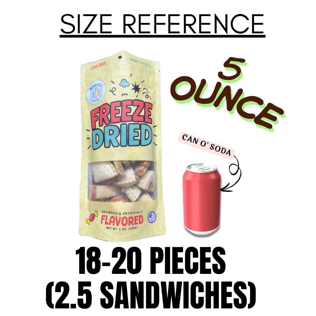 Freeze Dried Peanut Butter & Strawberry Jelly UncrustWittAbles Sandwich Bites