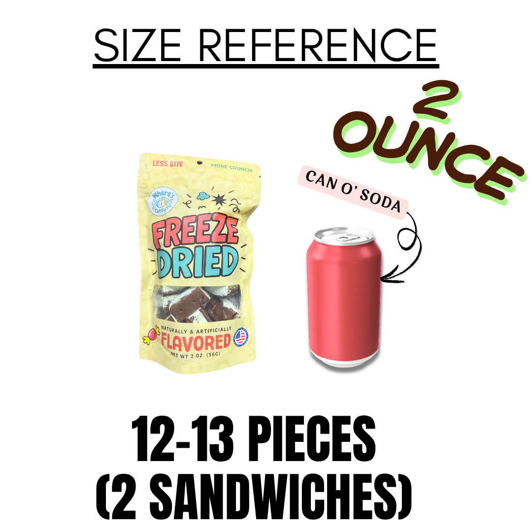 Freeze Dried Mint Chocolate Chip Ice Cream Sandwich Bites