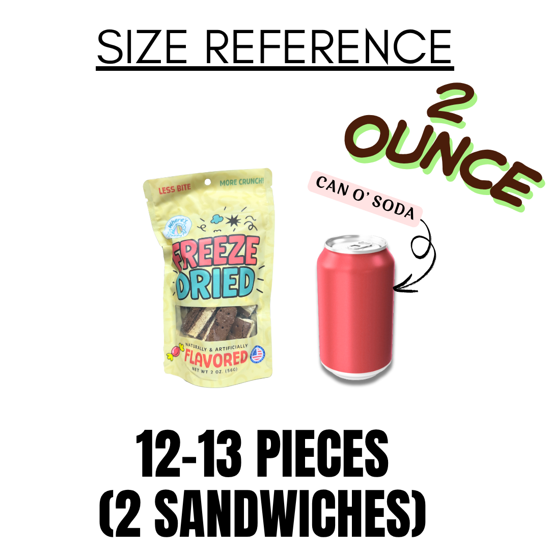 Freeze Dried Vanilla Ice Cream Sandwich Bites