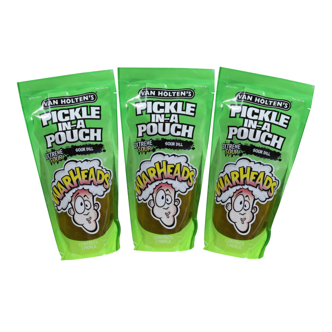 3-Piece Extreme Sour Warheads Pickle