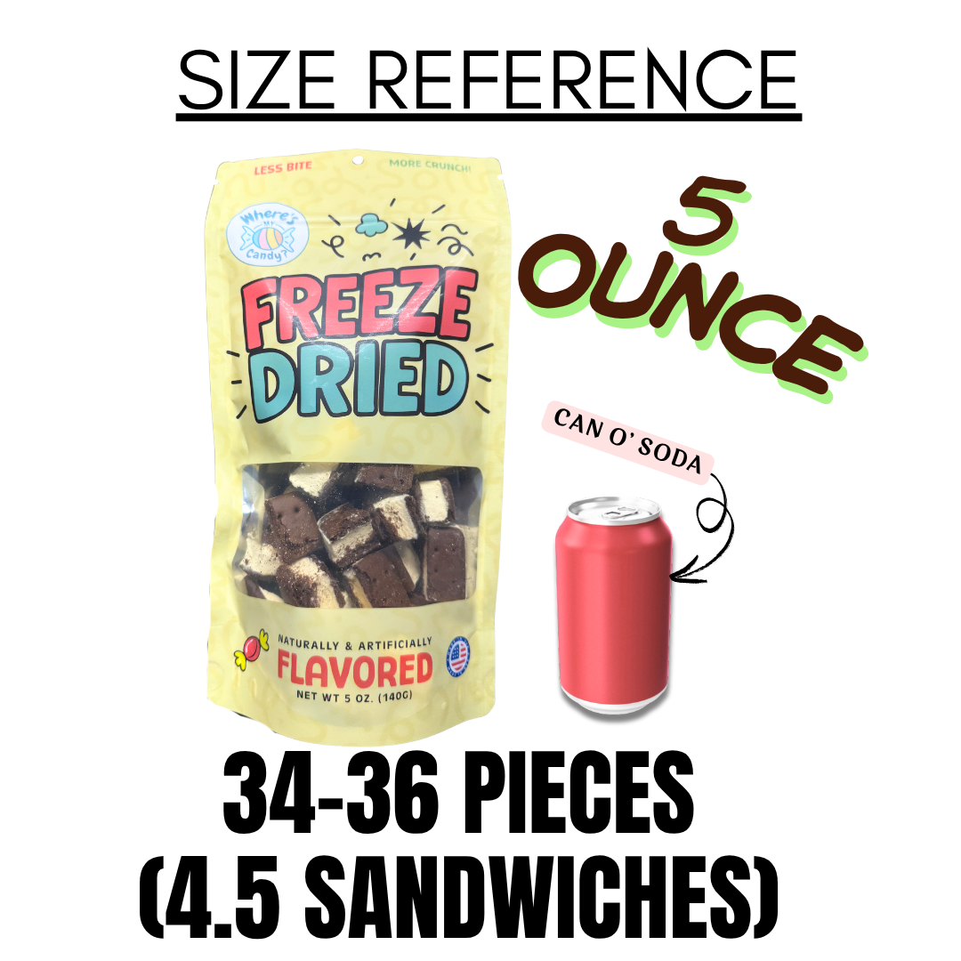 Freeze Dried Vanilla Ice Cream Sandwich Bites
