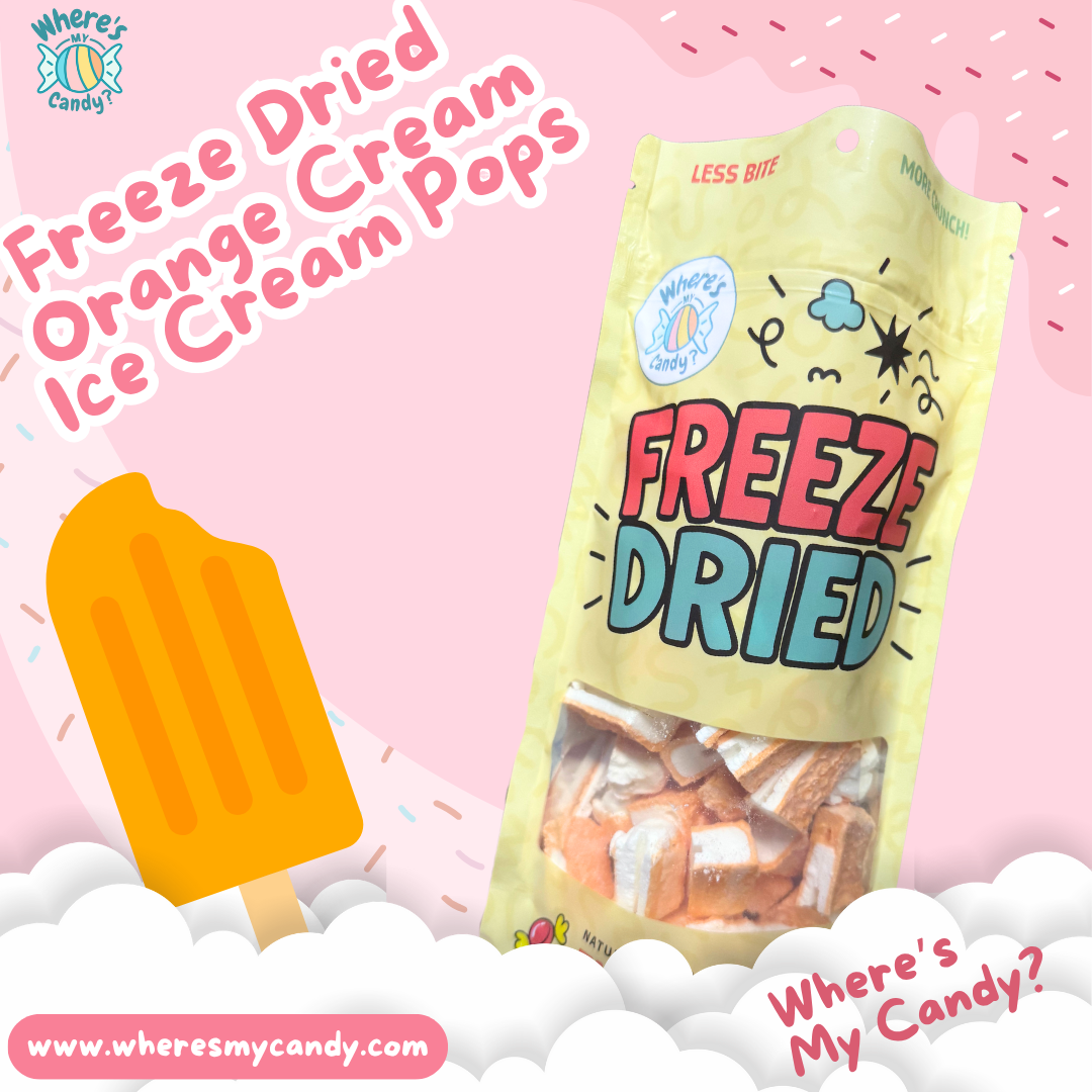 Freeze Dried Orange Cream Ice Cream Bites