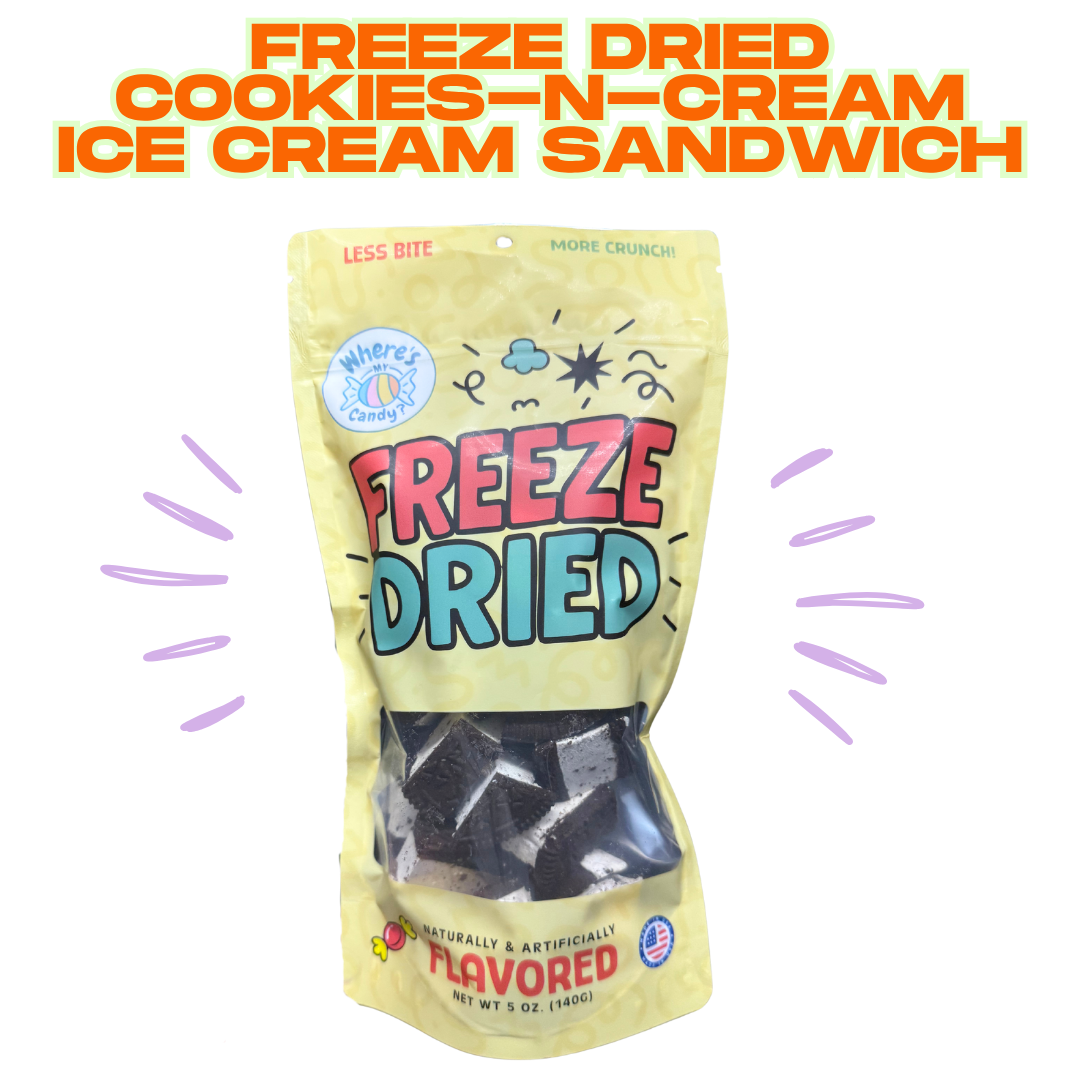 Freeze Dried Cookies-N-Cream Ice Cream Bites
