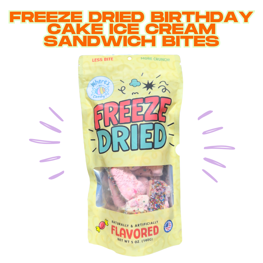 Freeze Dried Birthday Cake Ice Cream Bites
